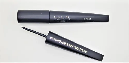 Miniatura 4 de IRIS.BELLE Delineador líquido impermeable con micropunta, 2 unidades. Permanece más de 24 horas, secado rápido (negro)