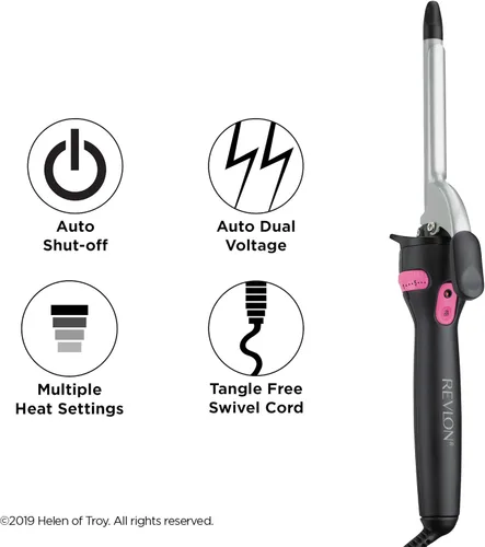 Miniatura 7 de Revlon Perfect Heat - Plancha rizadora de cerámica triple Para rizos en espiral suaves y sedosos (1/2 pulgada)