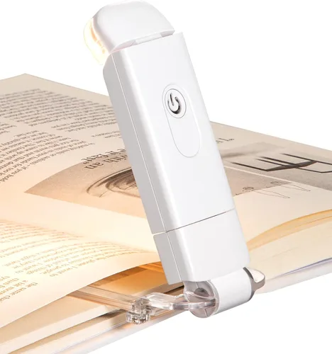 Miniatura 13 de DEWENWILS Luz de lectura de libros, recargable por USB, para leer en la cama, luces LED con clip para niños, ratones de biblioteca, bloqueo de luz