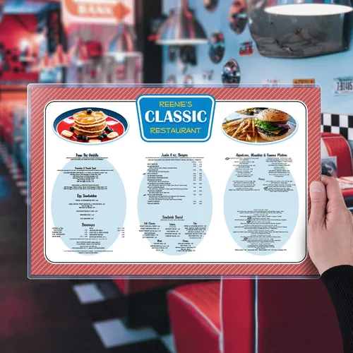 Miniatura 2 de STORE SMART - Tapas de menú de plástico rígido paquete de 100 - 11" x 17" - HPP11X17-MENU-100