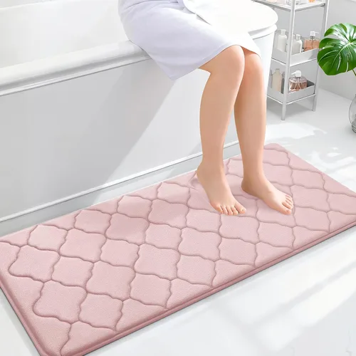 Miniatura 24 de OLANLY Alfombra de Baño de Espuma Viscoelástica de 24 x 16 pulgadas, Ultra Suave y Absorbente, Alfombras de Baño Antideslizantes, Cómodas, Lavables