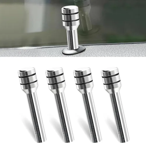 Pack-4 pomos universales para cerradura de puerta, 1.93 x 0.47 pulgadas, pines personalizados para cerradura de puerta interior, decoración para
