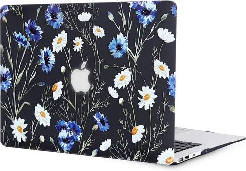 Miniatura 5 de Funda para MacBook Air de 13 pulgadas (modelo: A1466 y A1369, versión 2010-2017), efecto 3D, cubierta dura transparente negra mate y cubierta