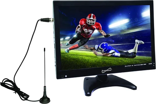 Miniatura 5 de Supersonic SC-2814 - TV LED de 14 pulgadas, visión nítida, entradas USB/MMC, sintonizador de TV digital, batería de litio y compatibilidad CA/CC