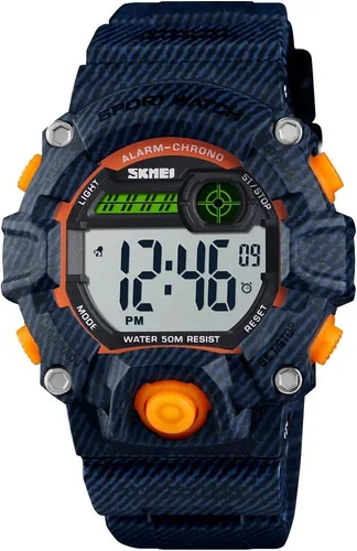 Miniatura 5 de CakCity Boys Camouflage LED Sports Kids Watch Waterproof Digital Electronic Military Wrist Watches for Kids with Silicone Band Alarm Stopwatch