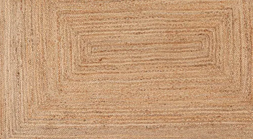 Miniatura 6 de Light & Pro Alfombra de yute, 2 x 3, natural, hecha a mano, trenzada, reversible, alfombra rústica