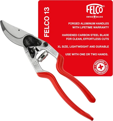 Miniatura 16 de Felco Tijeras de podar F5 – Cortadoras de jardín grandes de acero de 8.9 pulgadas fabricadas en Suiza, podadoras de mano para jardín y paisaje