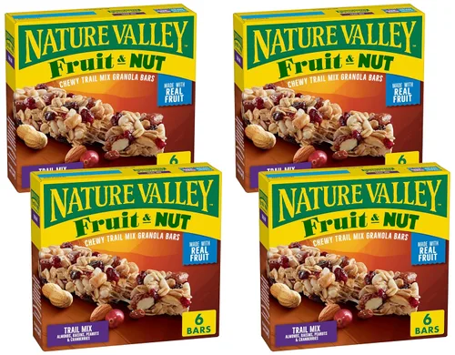 Miniatura 41 de Nature Valley Barras de granola masticables de frutas y nueces, nueces de chocolate negro, 6 barras, 7.4 onzas