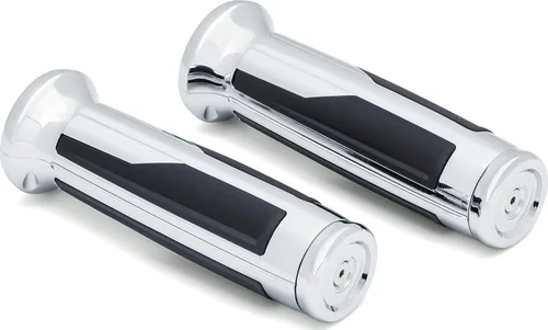 Kuryakyn 6764 Omni Puños para Manillar Acelerador y Embrague: Honda Gold Wing GL1800 2018-19 con empuñaduras calefactables, cromado, 1 par