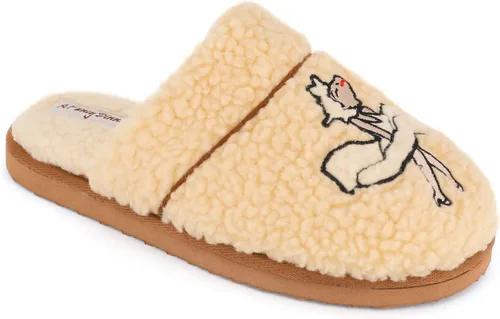Miniatura 2 de Nuhaus Women's Footsuite Fuzzy Plush Fleece Slip-on Scuff Mule Slipper with Cozy Memory Foam