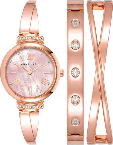Miniatura 20 de Anne Klein AK/2245 - Juego de reloj de pulsera con detalles de cristal prémium para mujer
