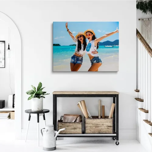 Miniatura 4 de Chexin Impresiones en lienzo personalizadas con tus fotos, imágenes personalizadas personalizadas para familia, boda, festival, mascota, póster, 8 x