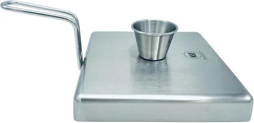 Miniatura 9 de Rattleware Anillos para huevos de acero inoxidable de grado comercial para freír huevos, anillos redondos de metal duraderos con mango resistente al