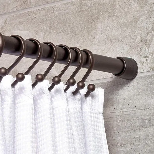 Miniatura 4 de InterDesign Cameo - Barra de cortina ajustable y personalizable para bañera, ducha, ropero, puerta