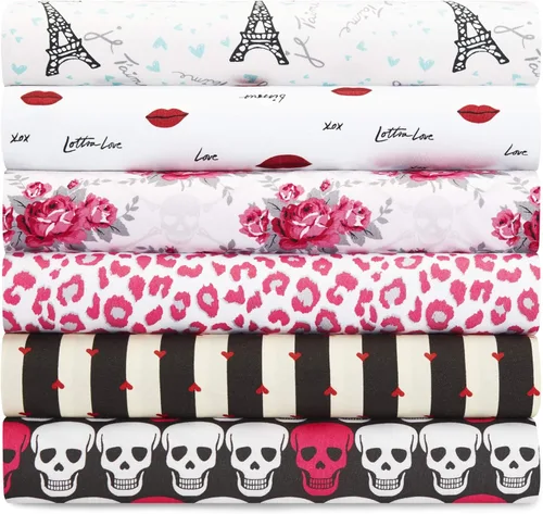Miniatura 6 de Betsey Johnson - Sábanas de cama King, ropa de cama suave y ligera, resistente a la decoloración y a las arrugas (leopardo, King)