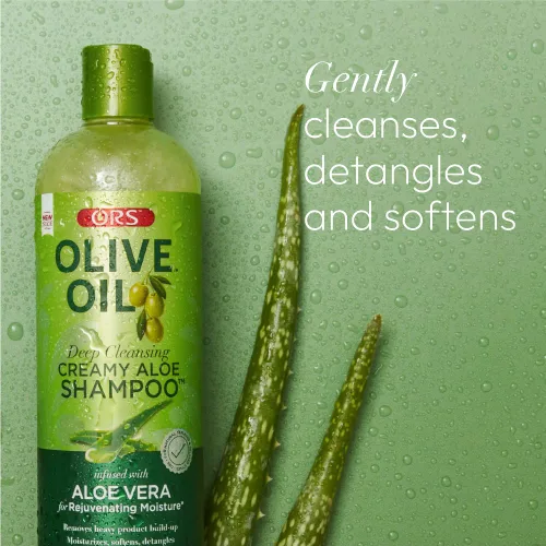 Miniatura 5 de ORS Champú cremoso de aloe con aceite de oliva con infusión de Aleo Vera 12.5 onzas