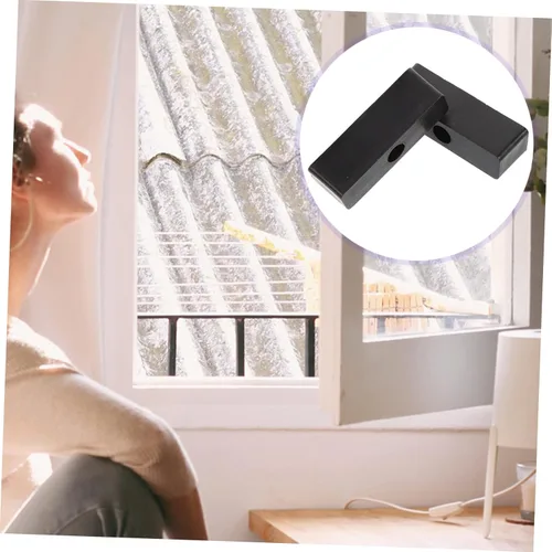 Miniatura 6 de DOITOOL 10 Uds. Tapón de ventana corrediza Barra de seguridad para ventana Cerraduras de seguridad Cerraduras de puerta corredera Cerradura de Negro