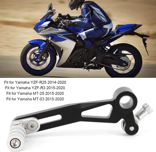 Miniatura 3 de Kit de palanca de cambios de motocicleta ajustable con diseño plegable para YZFR25 YZFR3 MT25 MT 03 incluyendo accesorios de montaje y varilla