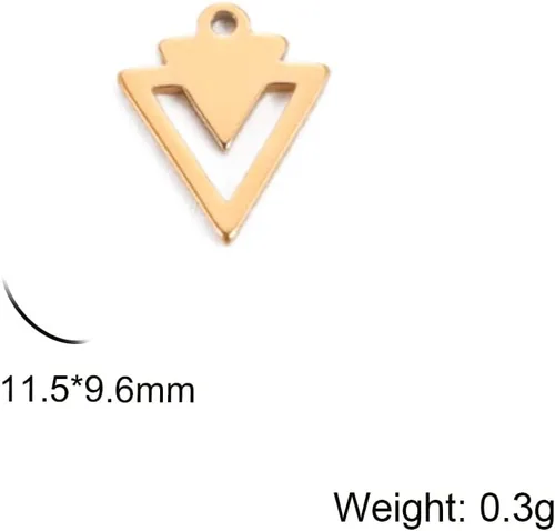 Miniatura 2 de kkjoy 5 dijes de acero inoxidable para hacer joyas y manualidades, varios colgantes pequeños, suministros de manualidades, accesorios para pulseras