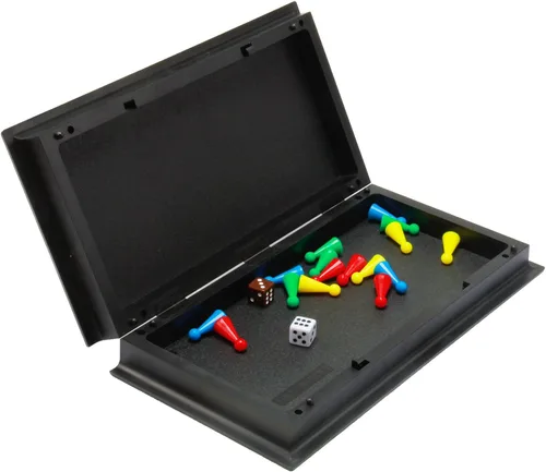 Miniatura 5 de Amerous Juego de Ludo Go Board plegable de viaje magnético de 10