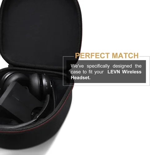 Miniatura 4 de LTGEM - Funda compatible con auriculares LEVN LE-HS013 / LE-HS016 V3 / LE-HS010 / LE-HS016 / CT001 superior y base de carga
