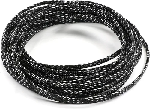 Miniatura 13 de Bettomshin 1 funda de cable trenzado PET de 1.64 pies (1.6 ft), 3/8 pulgadas de ancho, manga trenzada expandible, para proteger el cable eléctrico