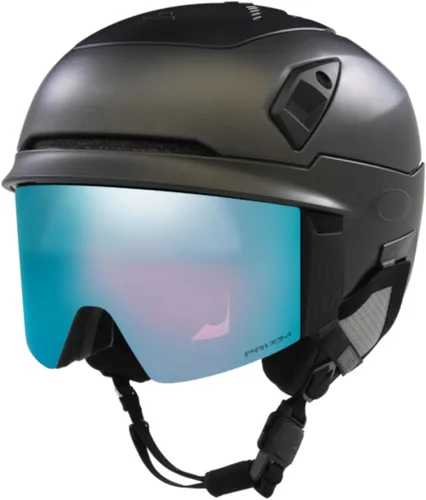 Miniatura 7 de Oakley MOD7 - Casco de esquí integrado con gafas para hombre y mujer + paquete con botella de agua plegable de diseñador iWear con mosquetón