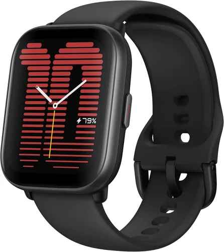 Amazfit Active Reloj de 1.65 pulgadas, con IA de fitness y entrenador de sueño y GPS, compatible con Alexa, llamadas y música Bluetooth, batería: 14