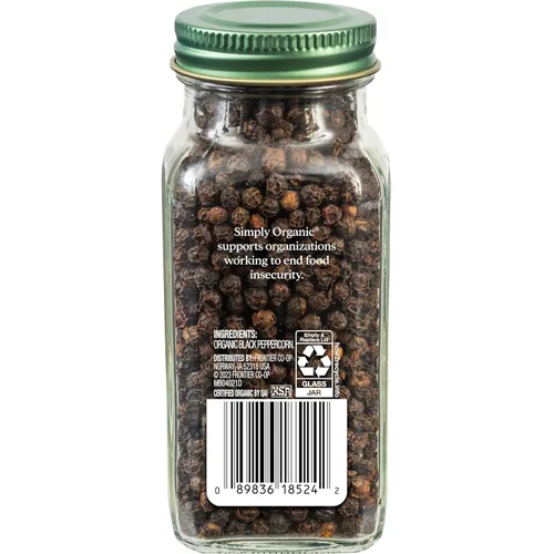 Miniatura 2 de Simply Organic, Granos de pimienta negra, 2.65 oz
