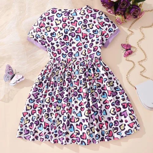 Miniatura 3 de Vestidos de verano para niñas pequeñas, túnica de dinosaurio, vestido casual de manga corta, vestido de patinadora para niños pequeños, 2-7T
