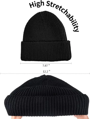 Miniatura 7 de Winter Beanie Knit Hat - Warm Soft Thick Stockings Skull Cap - Ski Hat Unisex