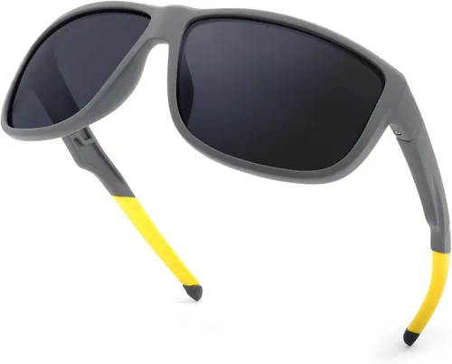 PSI Gafas de sol polarizadas de alta calidad para hombres y mujeres, protección UV, lentes de sol rectangulares deportivos, para conducir, pescar,