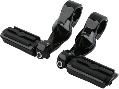 Miniatura 8 de TCMT Estribo corto de montaje en ángulo para carretera de 1 1/4 pulgadas para Harley Touring Road King Street Glide Road Glide Electra Glide Softail