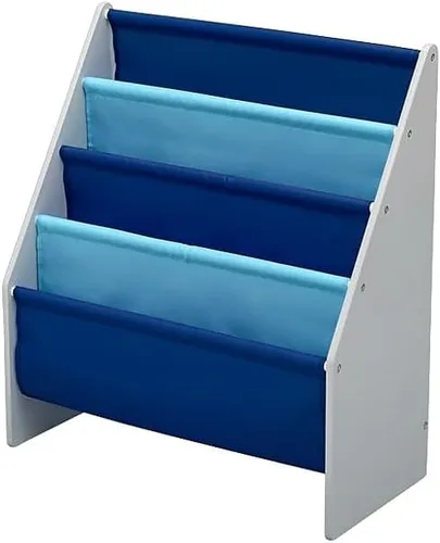 Miniatura 9 de Estantería para libros y juguetes Delta Children, en color gris/azul y organizador de juguetes Spider Man con contenedores de madera de ingeniería