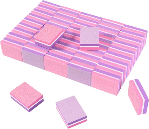 Miniatura 9 de CGBE Bloque de pulido, bloque de pulido de uñas de doble cara, esponja colorida, tiras de lijado, bloques de lima de uñas, herramientas de manicura