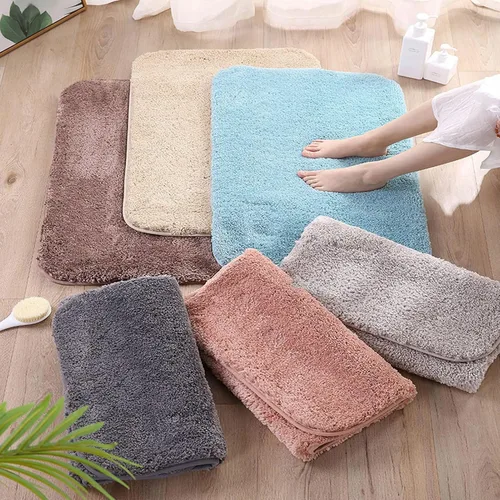Miniatura 7 de HUHJYUGE Alfombras de baño antideslizantes lavables de 16 x 24 pulgadas, alfombra de baño súper absorbente, lavable a máquina, larga y ultrasuave