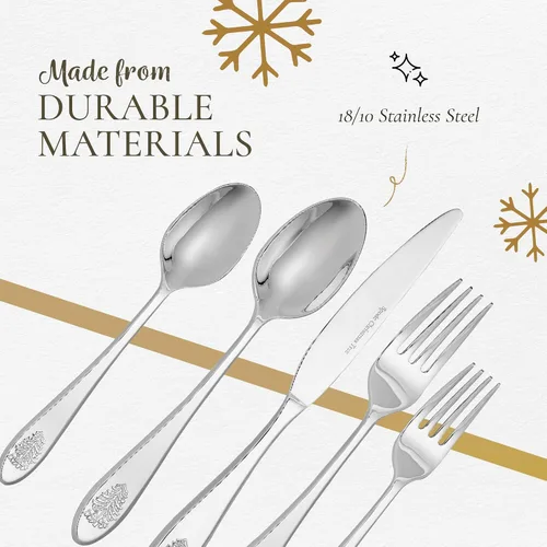 Miniatura 4 de Spode - Árbol de Navidad - Juego de cubiertos de 20 piezas para árbol de Navidad, juego de 20