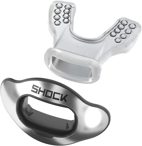 Shock Doctor 39-99-31 Protector bucal Interchange Plata Cromo OSFA-OSFA