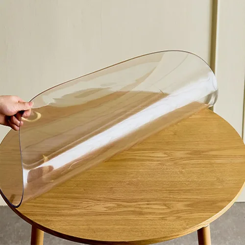 Miniatura 4 de Protector de escritorio transparente, protector de escritorio de PVC, protector de escritorio, grueso y redondo, de plástico, impermeable