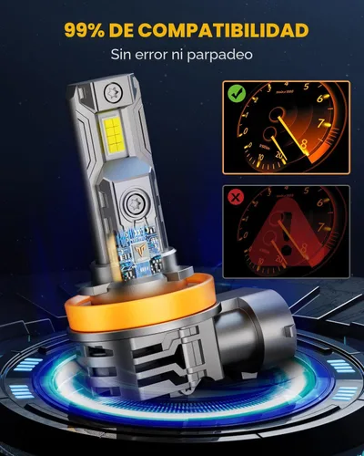 Miniatura 6 de FAHREN Combo de bombillas H11 9005, [actualizadas y más brillantes] 60000 lúmenes, 900% superbrillantes, H9 H8 HB3, para uso todoterreno
