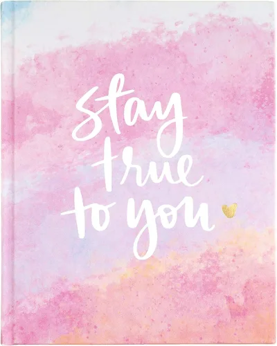 Eccolo Dayna Lee Collection "Stay True To You" - Cuaderno de tapa dura de 8 x 10 pulgadas, 256 páginas forradas sin ácidos
