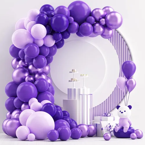 Miniatura 10 de NISOCY Kit de Arco de Guirnalda de 124 Globos Azules, 18 Pulgadas 12 Pulgadas 10 Pulgadas 5 Pulgadas Globos Azul Claro para Bebé Azul Real Azul