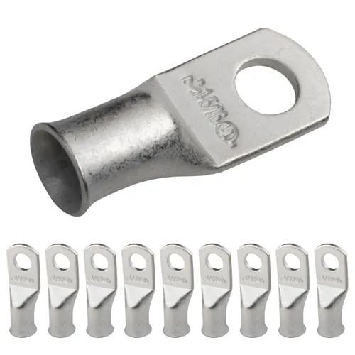 Miniatura 163 de SELTERM 5 piezas terminales de cable de cobre estañado 1/0 AWG perno de 1/2", extremos de cable de batería, terminales de anillo, conectores