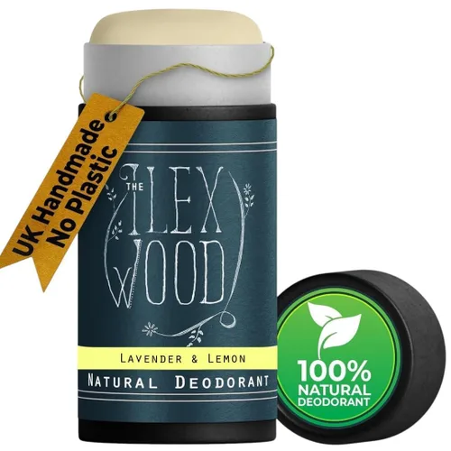 The Ilex Wood Desodorante natural – 2.4 fl oz. Hecho a mano, sin sal de aluminio, sin plástico, libre de crueldad y alcohol, vegano, tubo de cartón