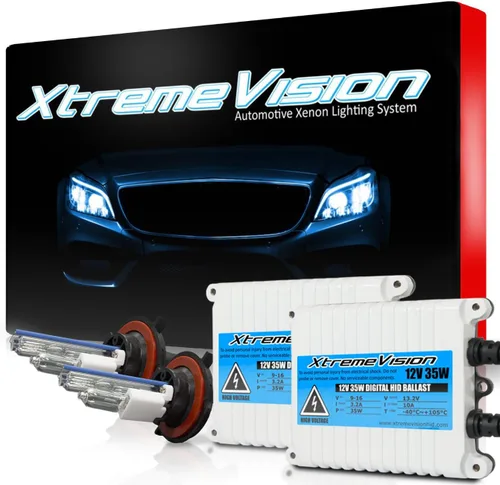 Miniatura 12 de XtremeVision H1 10K 35W AC Xenón Paquete - Bombilla de faro de Xenón con balasto de AC delgado - 10000K Azul Oscuro - Bombillas de Xenón - 1 par