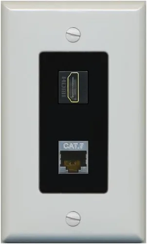Miniatura 10 de RiteAV Placa de pared HDMI y Cat7 - 1 banda [marrón/marrón]