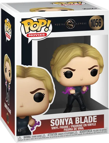 Funko Pop Movies: Mortal Kombat - Figura de vinilo Sonya Blade, estándar, figura de vinilo coleccionable, idea de regalo, producto oficial, juguetes