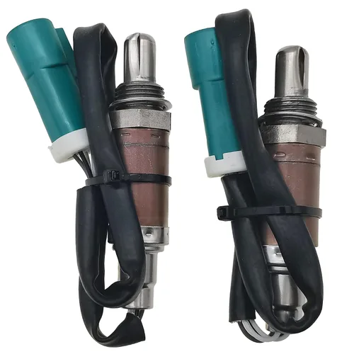 Sensor de oxígeno O2 delantero trasero aguas arriba aguas abajo 15716 15717 15718 15719 compatible con Ford Jauar Lincoln Mazda Mercury 2 piezas