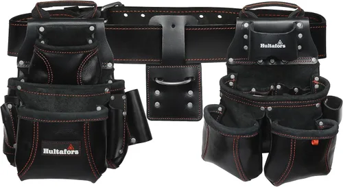 Miniatura 2 de Hultafors Work Gear HT5449 - Sistema combinado de cuero de alta calidad de 4 piezas, cinturón de herramientas, bolsillos frontales de doble