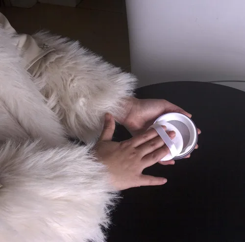 Miniatura 7 de Powder Puff Recipiente de maquillaje vacío reutilizable con tamiz de red elástica para fijar polvo, polvo facial, viajes y uso diario